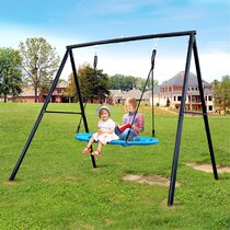 Black hot sale swing set